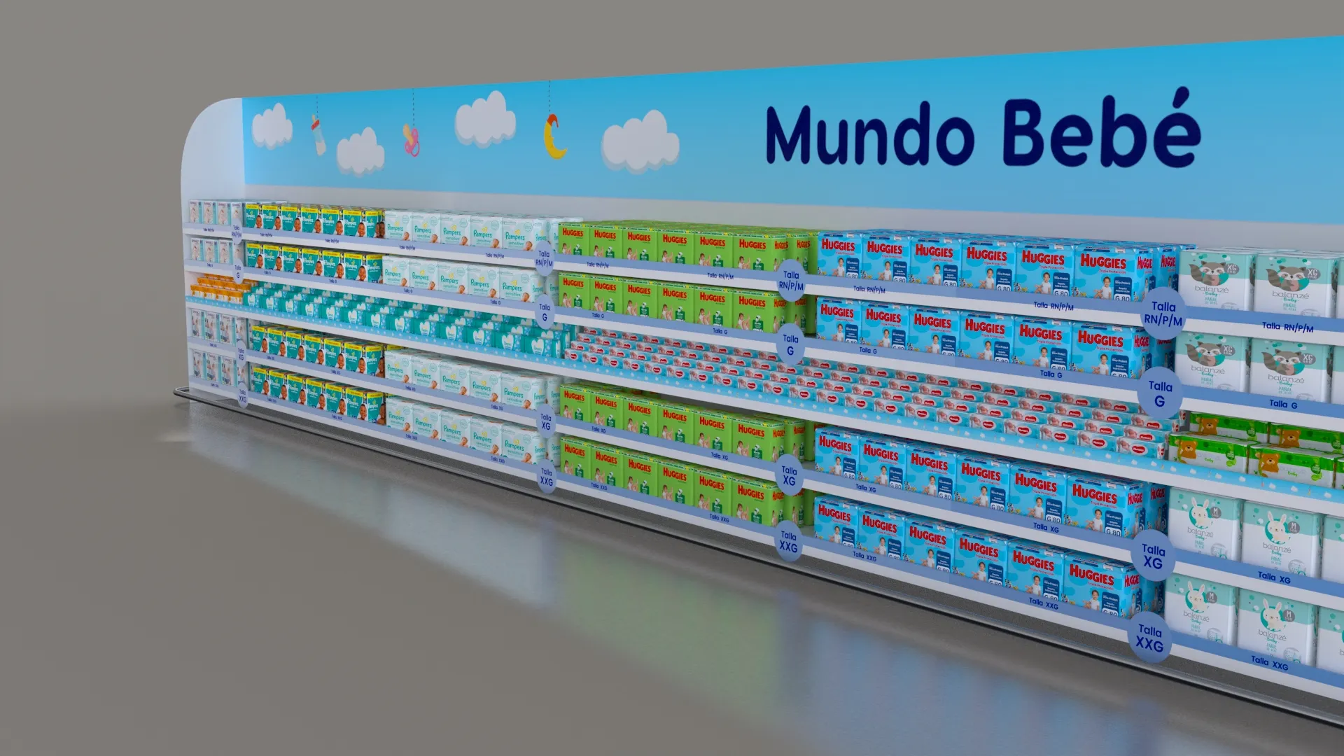 Caso Softys trade marketing, diseño retail y material POP desarrollado por Brandteam