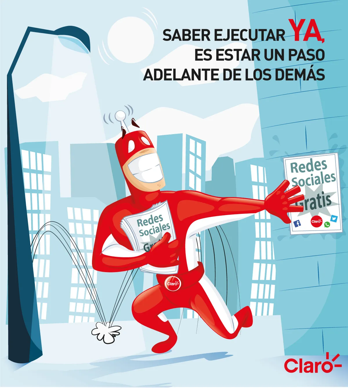 Diseño gráfico corporativo para programas internos de Claro