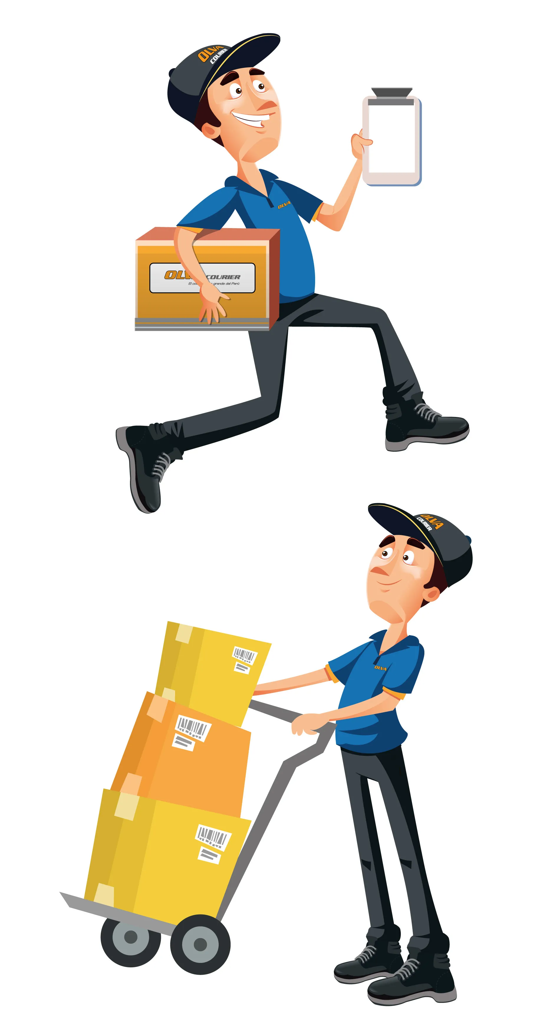 Campañas para redes sociales de Olva Courier