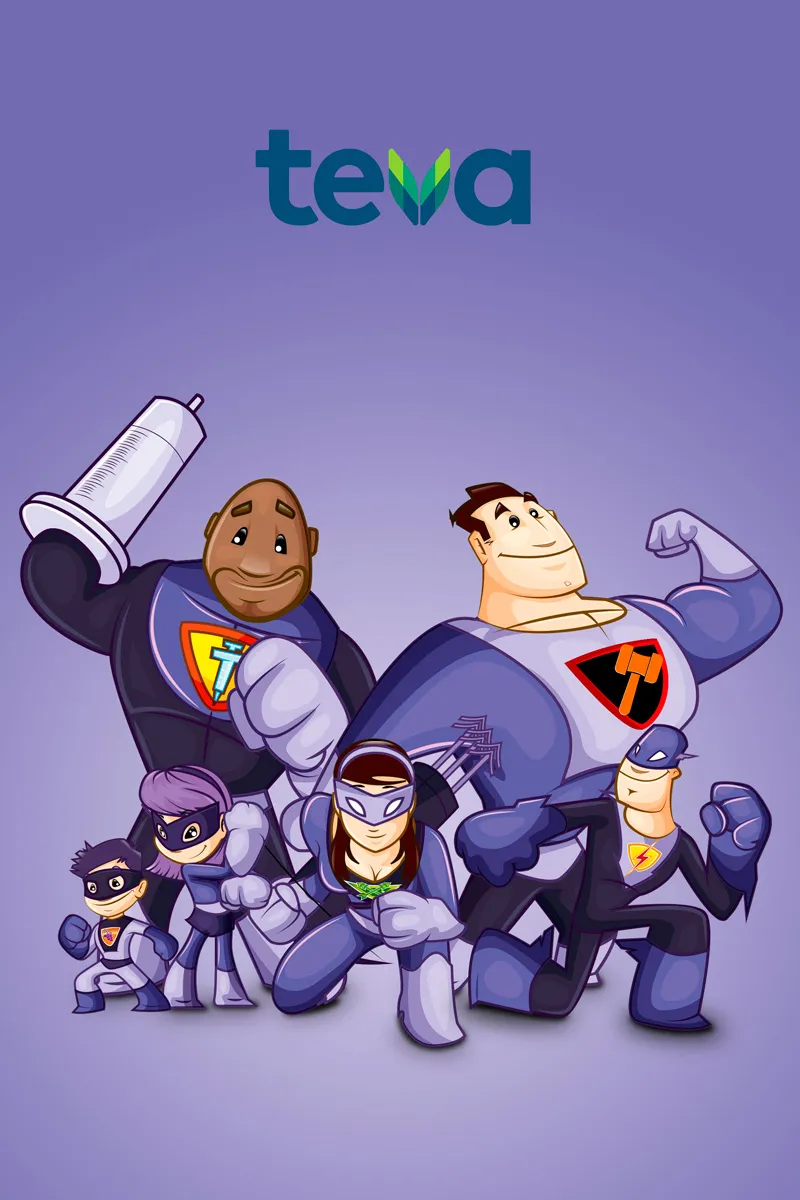 Campaña creativa con personajes ilustrados en Panamá